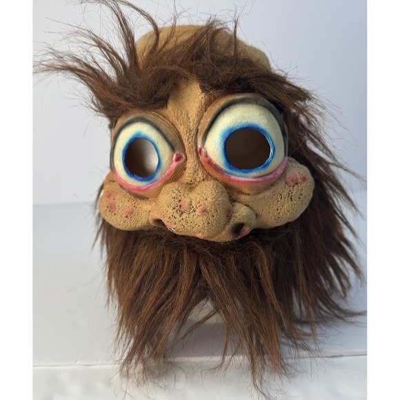 2002 The Paper Magic Group VTG Halloween Wise Guys Hairy Disguise Half Mask Hair - Picture 1 of 16